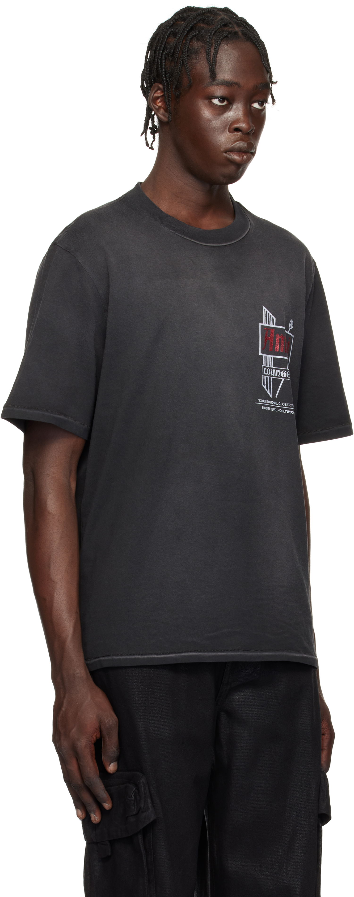 Тениска AMIRI Vintage ' Lounge' Graphic T-Shirt Черно | AMJYTE1152, 1
