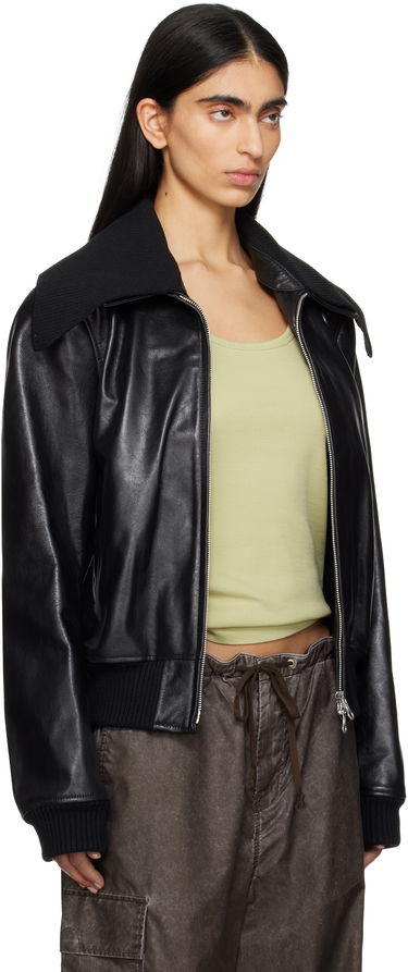 Яке бомбър OUR LEGACY Our Legacy Pharos Leather Bomber Jacket Черно | M2259MM, 4