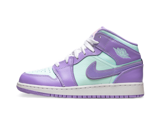 Лимитирано Издание Jordan Air Jordan 1 Mid GS "Purple Glacier Blue" Лилаво | 554725-500