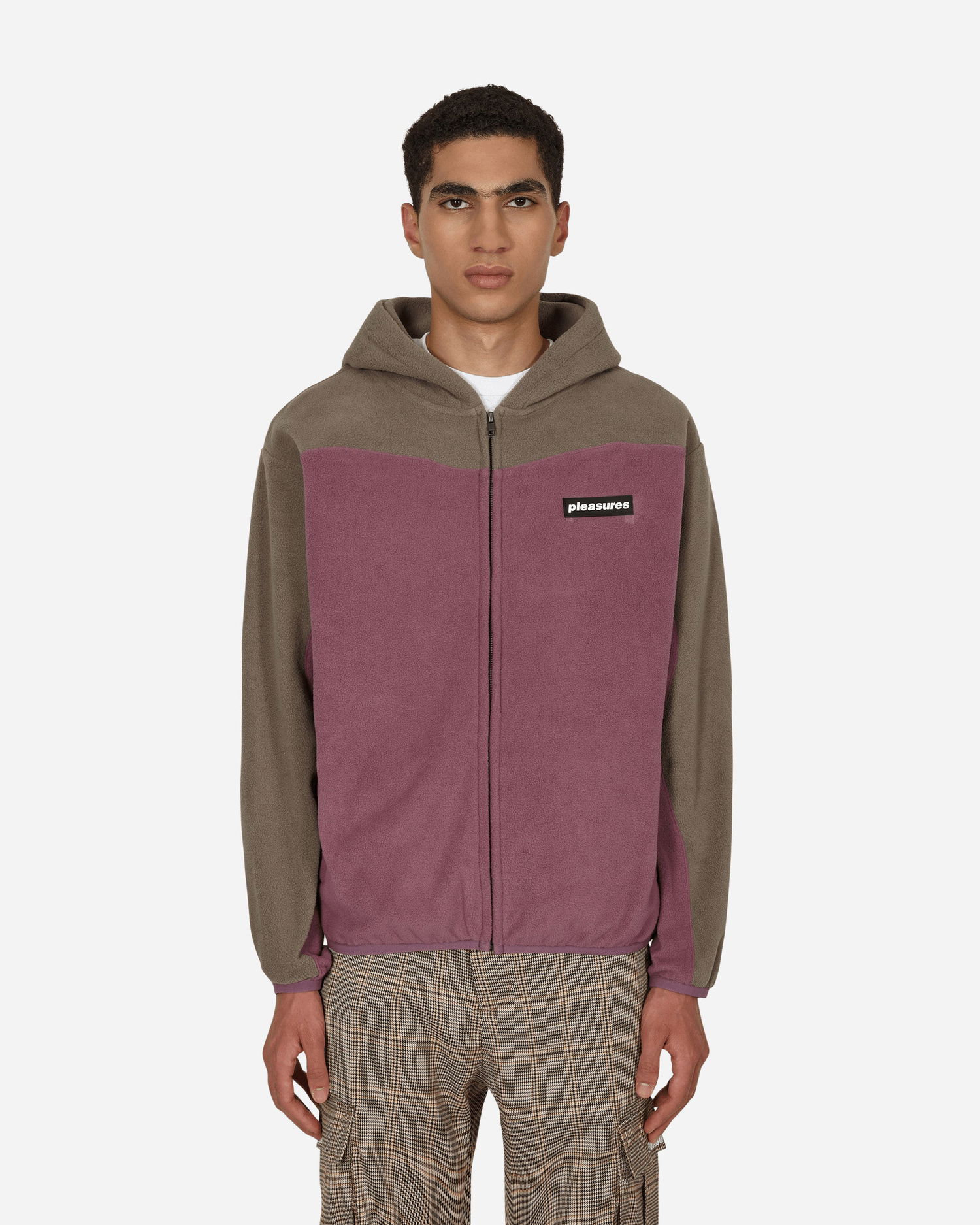 Суитчър Pleasures Whiskey Zip Hoodie Бургунди | P22F032 MAUVE, 0