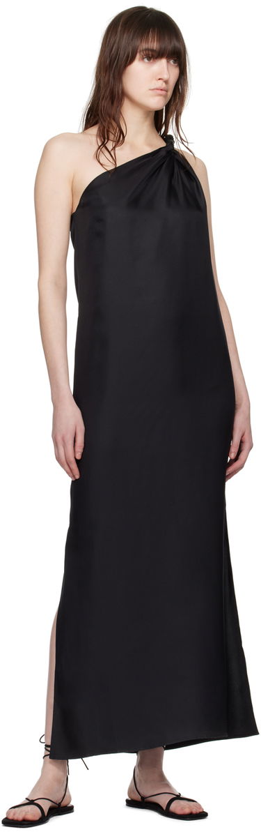 Pокля Loulou de Saison Loulou de Saison Adela One-Shoulder Maxi Dress Черно | ADELA, 3