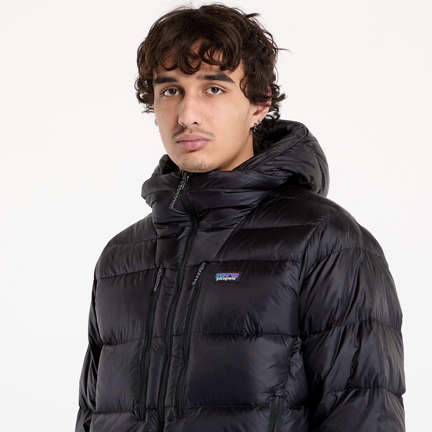 Пухо яке Patagonia Men's Fitz Roy Down Hoody Черно | 85500 BLK, 1