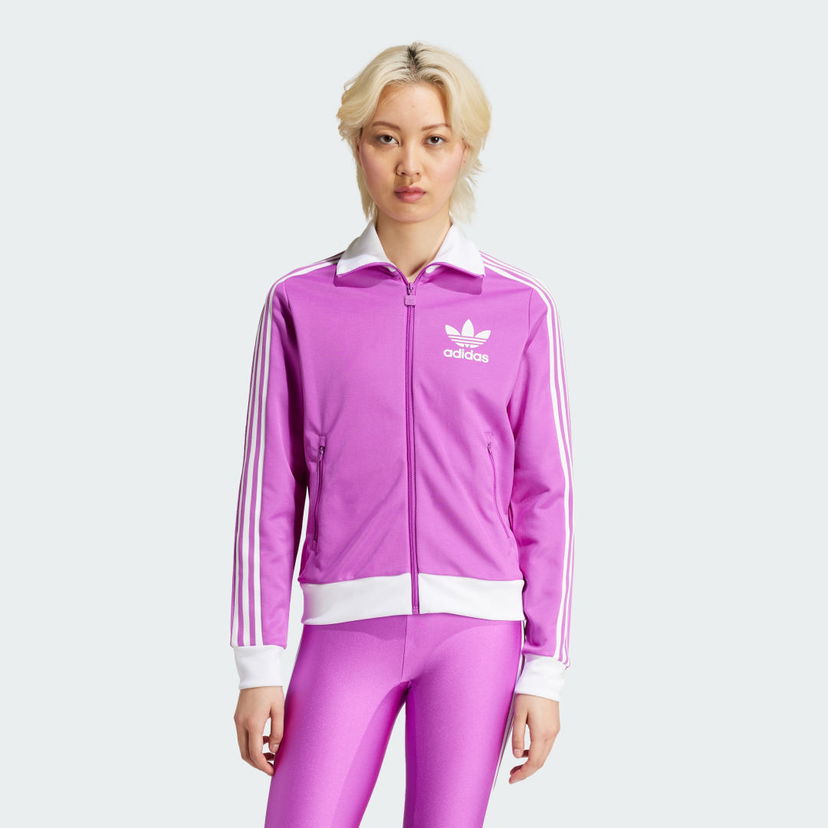 Суитчър adidas Performance Beckenbauer Jacket Лилаво | IY2220