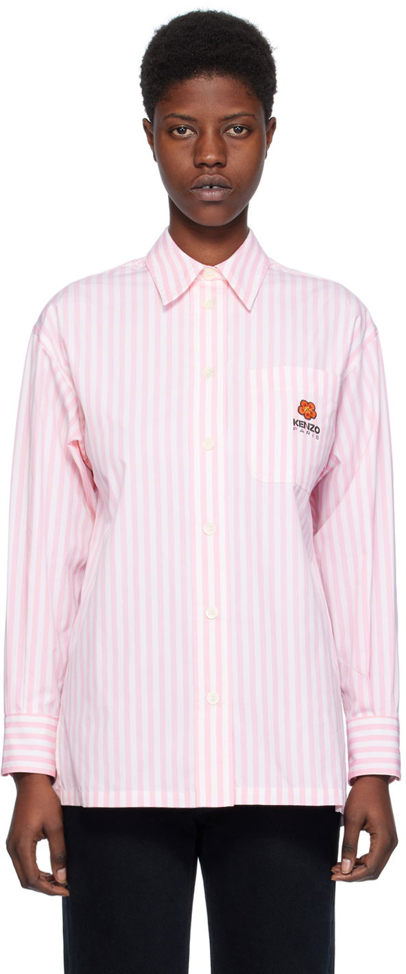 Риза KENZO Paris Boke Flower Crest Shirt Розово | FE52CH0919LM, 0