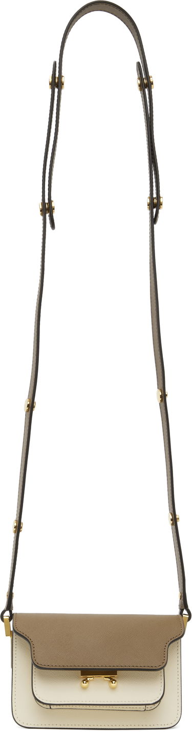 Чанта през рамо Marni Marni Kids Two-Tone Trunk Bag Бежово | M00998, 3