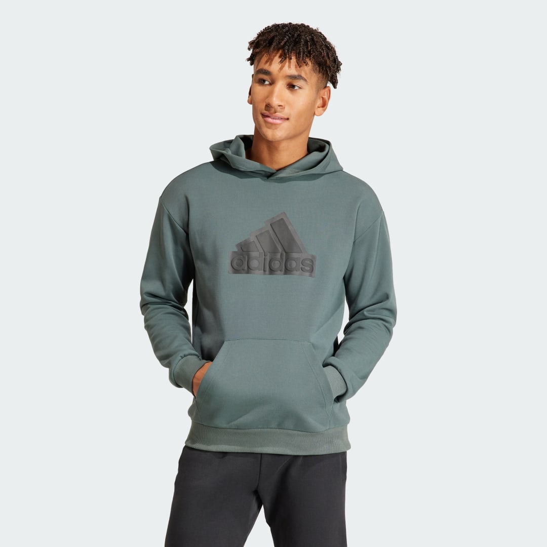 Суитчър adidas Performance Future Icons Badge of Sport Hoodie Зелено | IN3324, 0