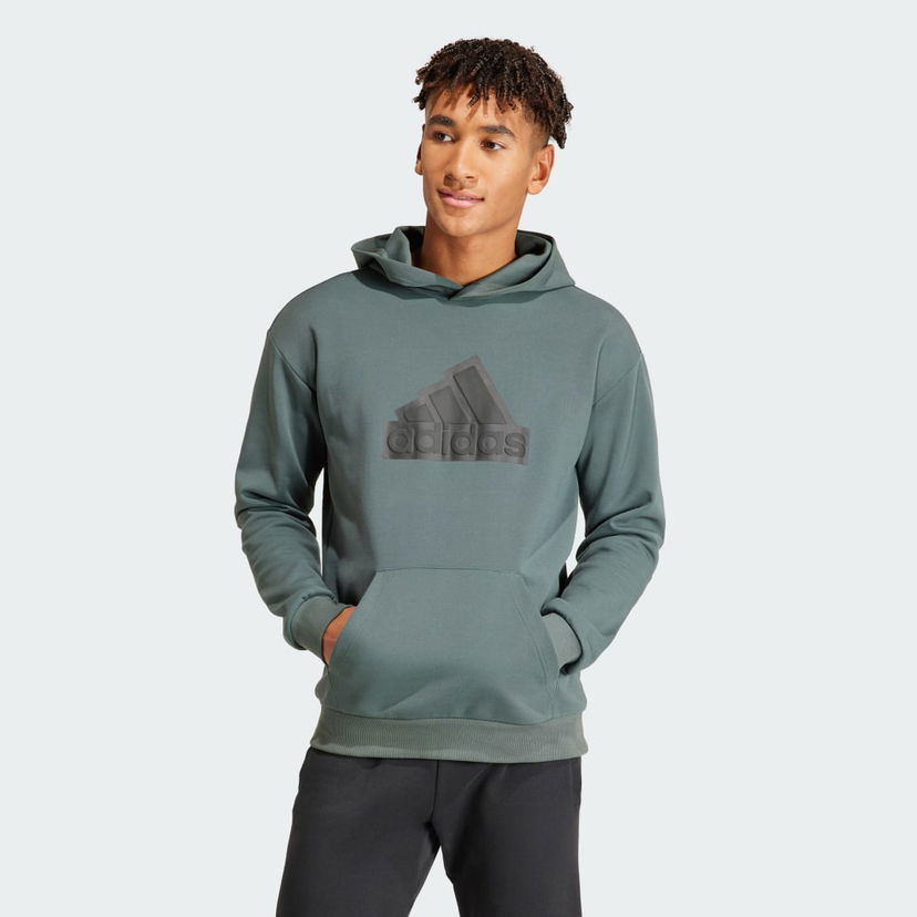 Суитчър adidas Performance Future Icons Badge of Sport Hoodie Зелено | IN3324