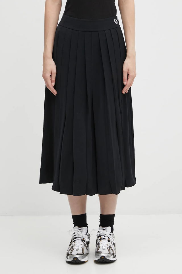 Pleated Midi Skirt