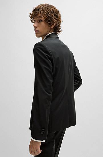 Яке BOSS HUGO Extra-Slim-Fit Tuxedo Jacket Черно | 50476333, 1