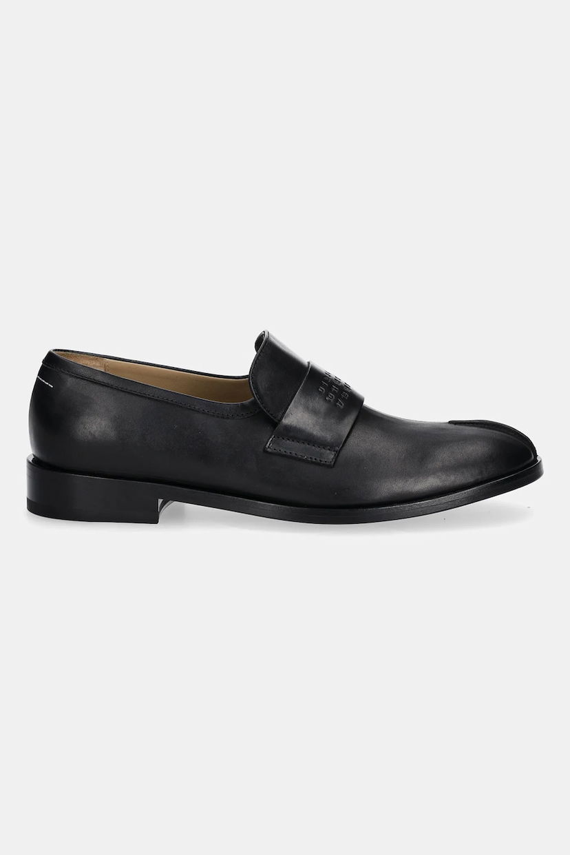 Кецове и обувки Maison Margiela MM6 Maison Margiela Tabi Leather Loafers Черно | S59WR0096.P5000.T8013