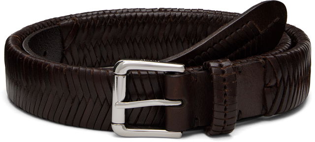 LEMAIRE Woven Leather Belt