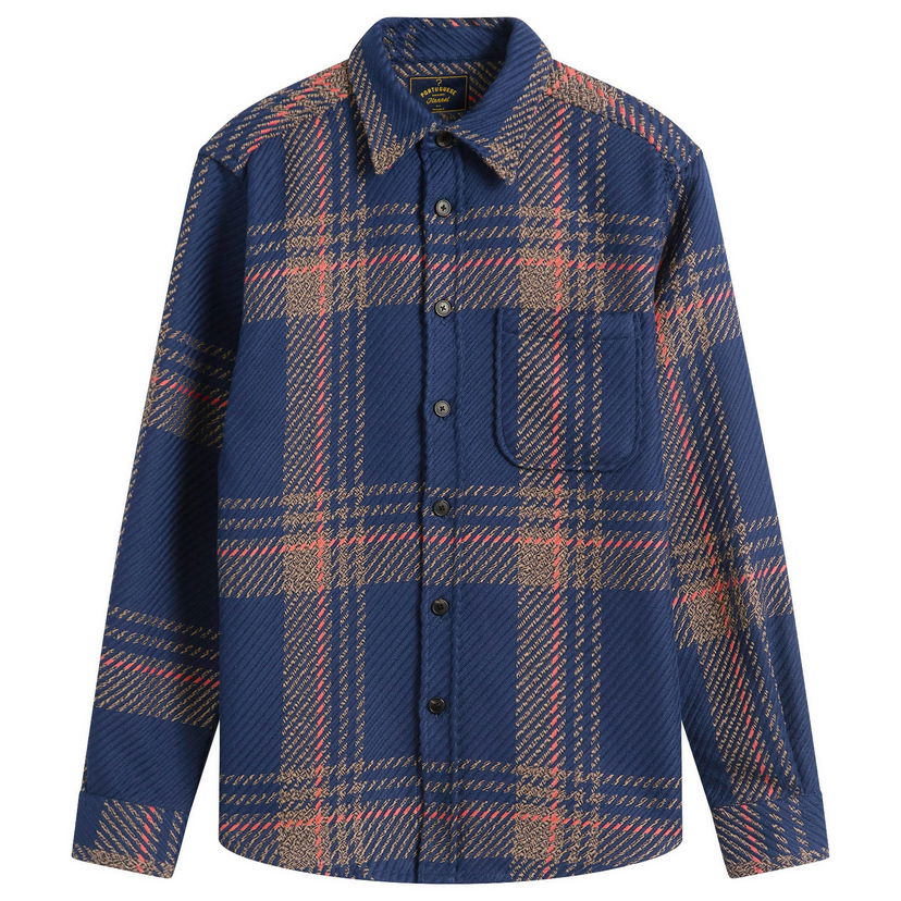 Риза Portuguese Flannel Upper Overshirt in Blend, Size Small Многоцветен | AW25077-NVB