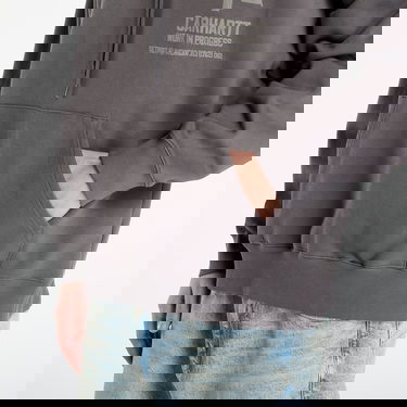 Суитчър Carhartt WIP Hooded Distance Sweat Stone Dyed Сиво | I035639.874J, 3