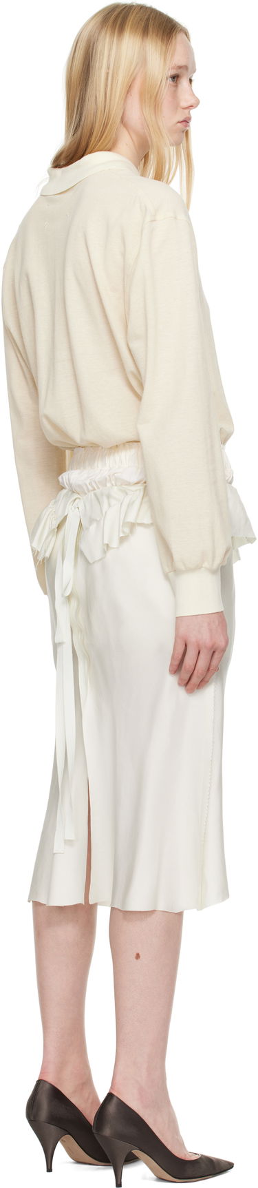Пола Maison Margiela Maison Margiela Paneled Midi Dress Бяло | S51DD0037 MTJ030, 2
