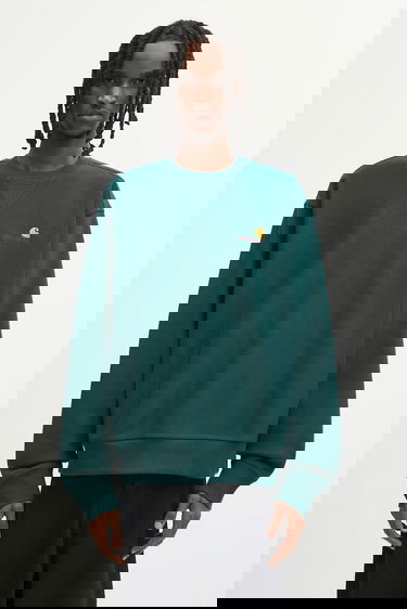 Суитчър Carhartt WIP American Script Embroidered Crewneck Sweatshirt Зелено | I025475.05AXX, 0