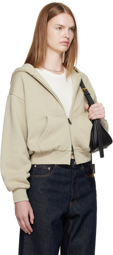 Суитчър Fear of God Fear of God ESSENTIALS Classic Fit Zip-Up Hoodie Зелено | 192SP255096FW, 1