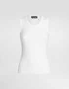 Dolce & Gabbana Ribbed Viscose Tank Top