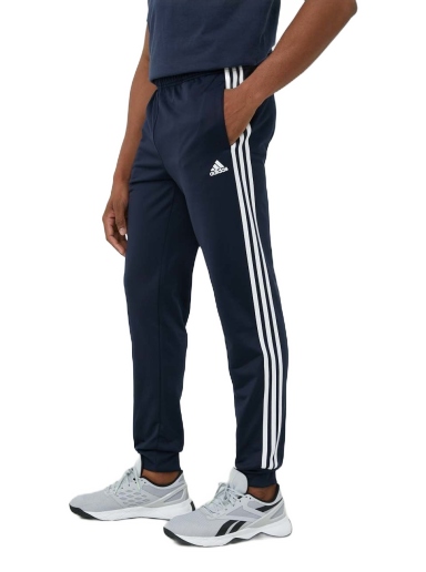 Essentials Warm-Up Tapered 3-Stripes Track Pants