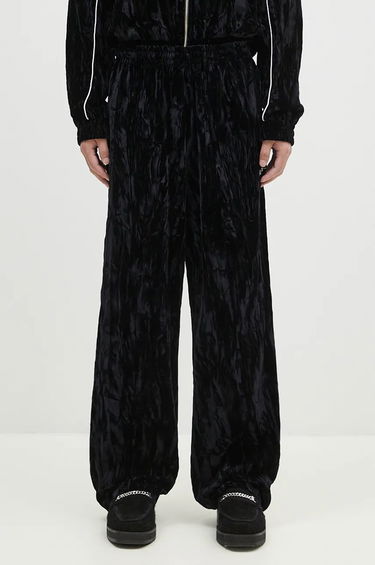 Спортни панталони Martine Rose Wide Leg Trackpant Velour Sweatpants Черно | 165WF04001, 0