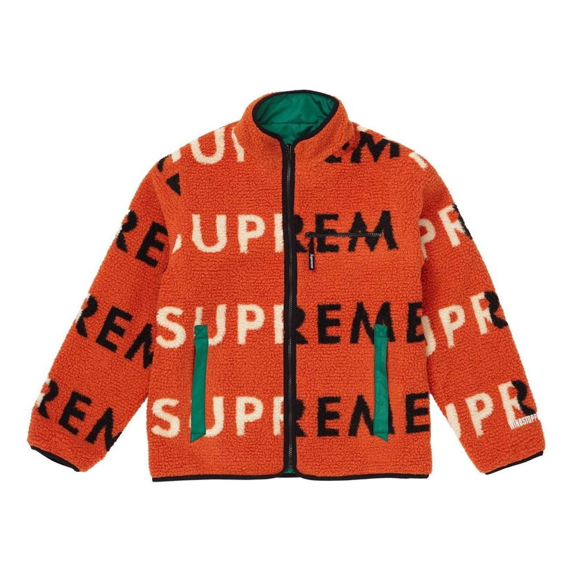 Яке Supreme Reversible Logo Fleece Jacket Оранжево
 | SUP-FW18-520