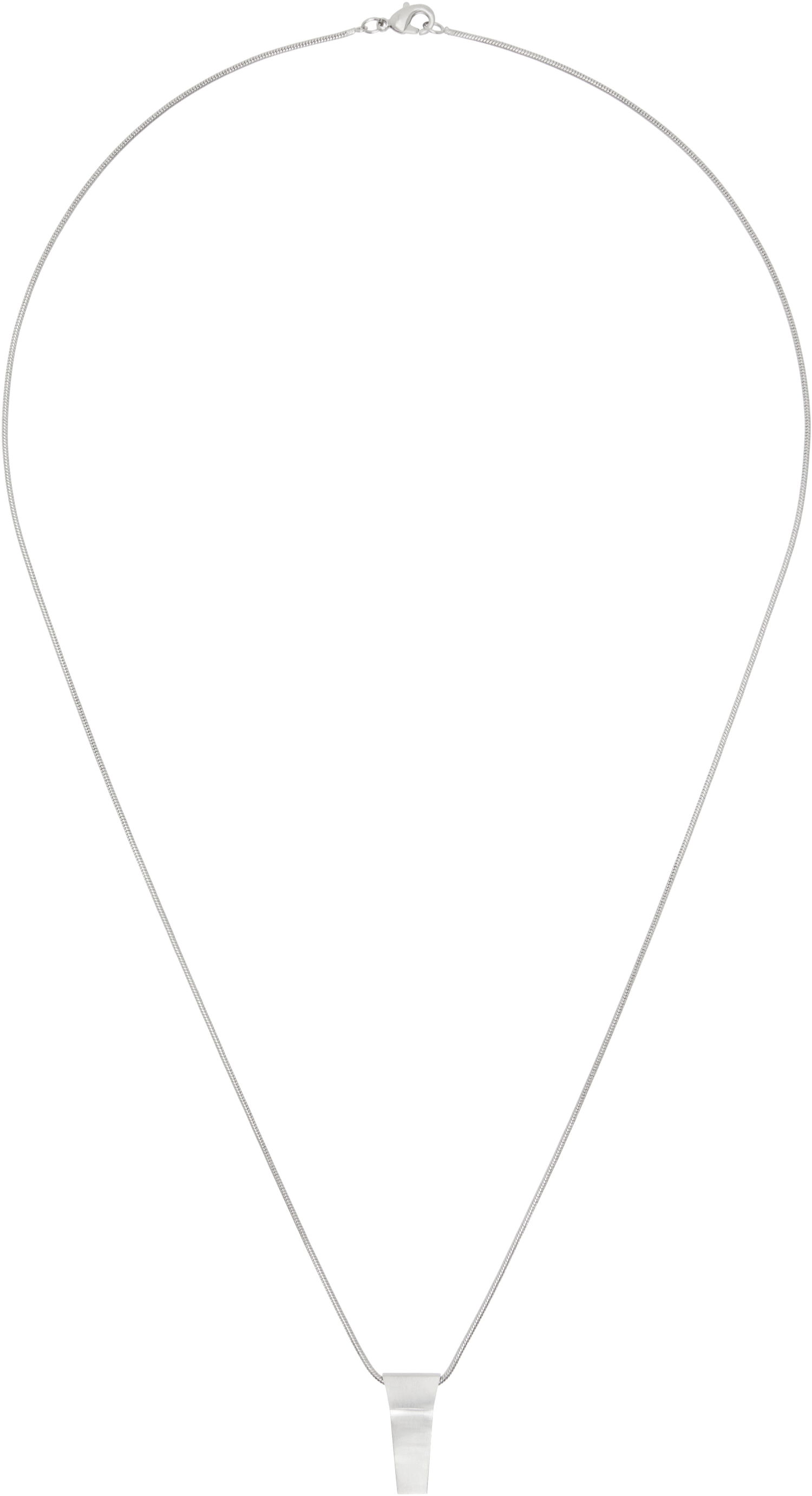 Колие Rick Owens Silver Porterville Mini Trunk Charm Necklace Металик | RJ0000099 MMT, 1