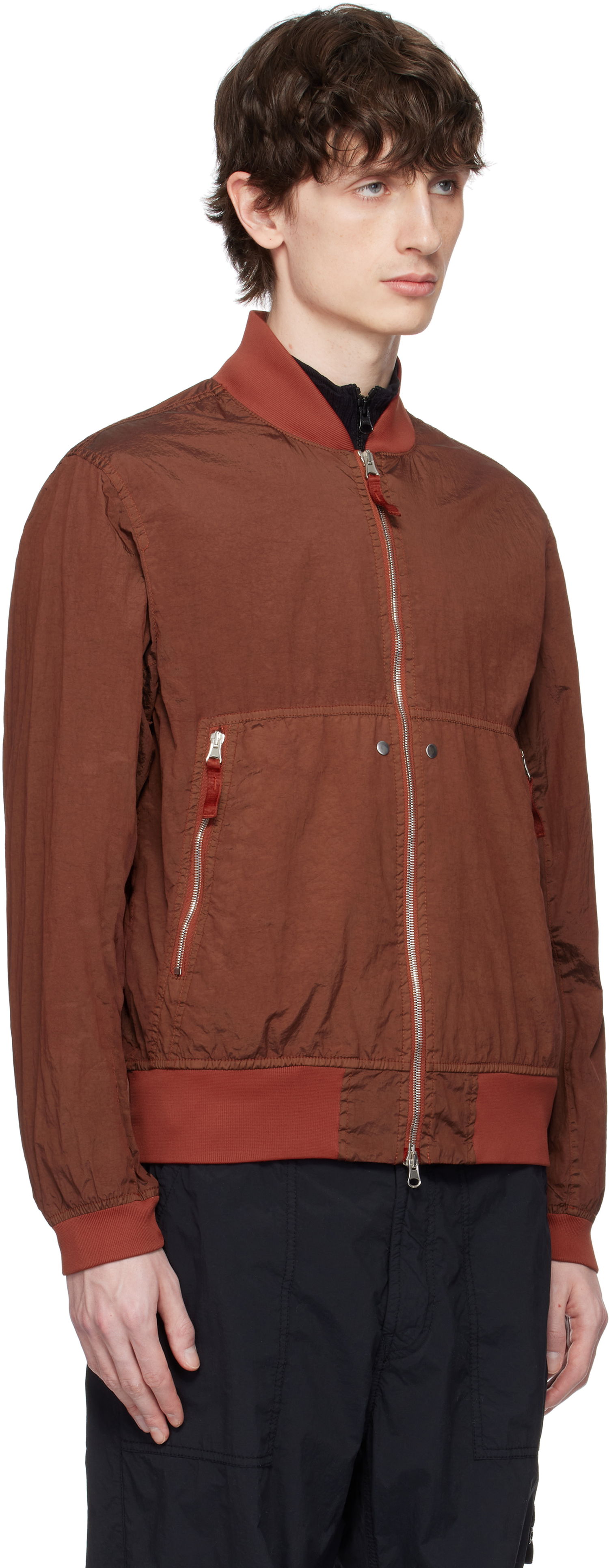 Яке бомбър Stone Island Stone Island Watro-TC ECONYL Bomber Jacket Кафяво | K1S15 4100019 S0020, 1