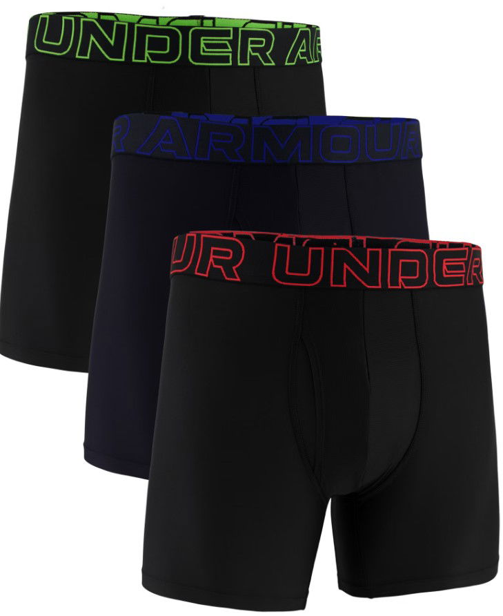 Боксерки Under Armour Performance Tech 6" Boxer Briefs - 3 Pack Черно | 1383878-005