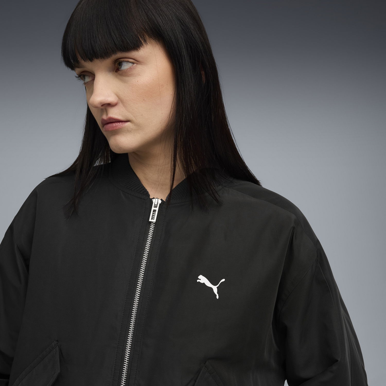 Яке бомбър Puma Women's T7 Satin Bomber Jacket Черно | 632168_01, 1