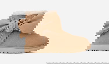 Кецове и обувки UGG Classic Mini Bow Boot Suede Бежово | 1176310-SAN, 0