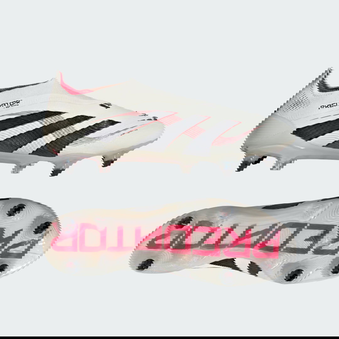 Кецове и обувки adidas Performance Predator Elite Laceless Soft Ground Бяло | JR2603, 0