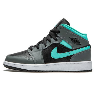 Кецове и обувки Jordan Air Jordan 1 Mid GS "Grey Aqua" Сиво | 554725-063, 0