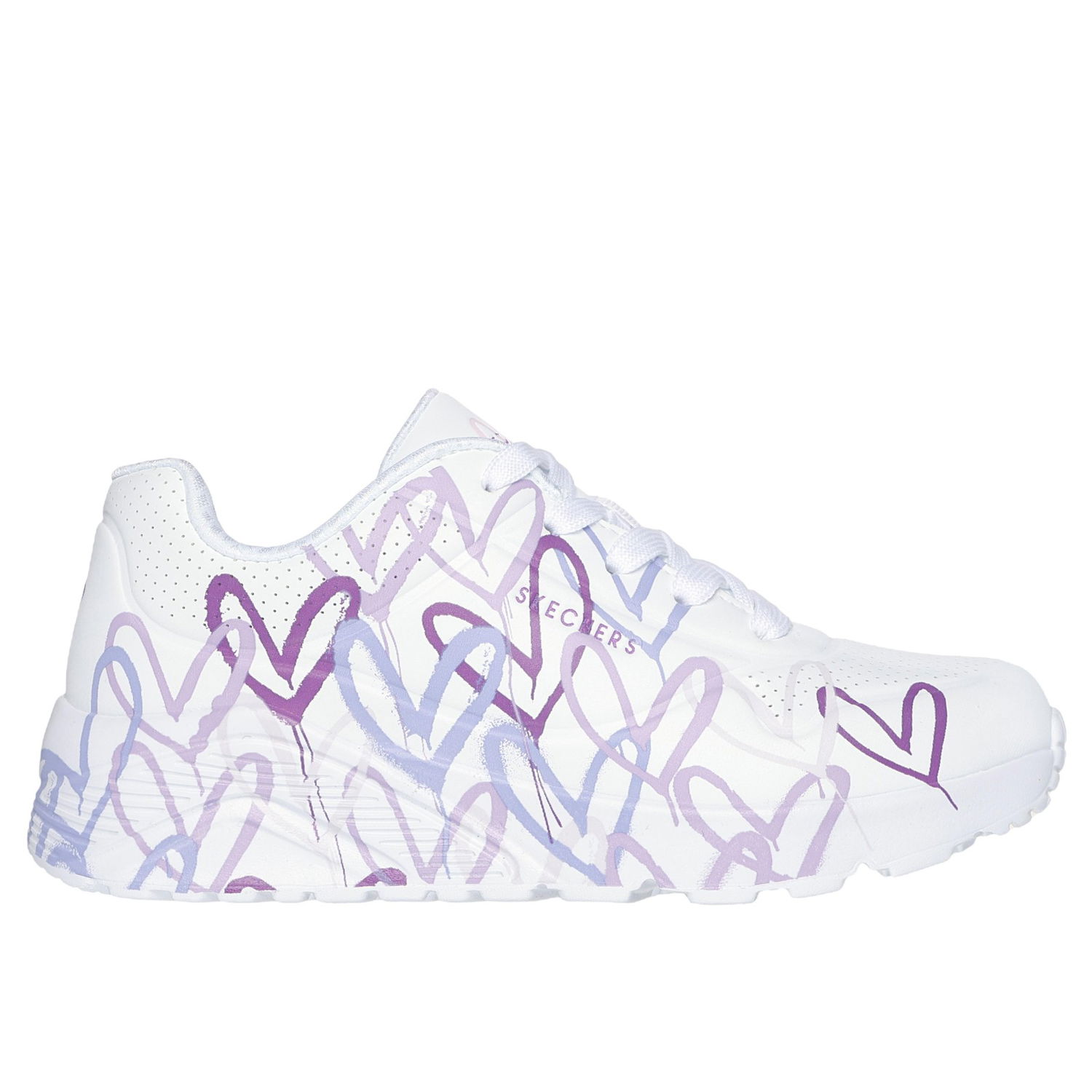 Кецове и обувки Skechers Uno Lite Spread Бяло | 314064L-WLPR, 0