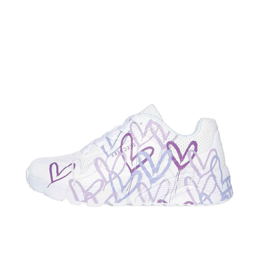 Кецове и обувки Skechers Uno Lite Spread Бяло | 314064L-WLPR