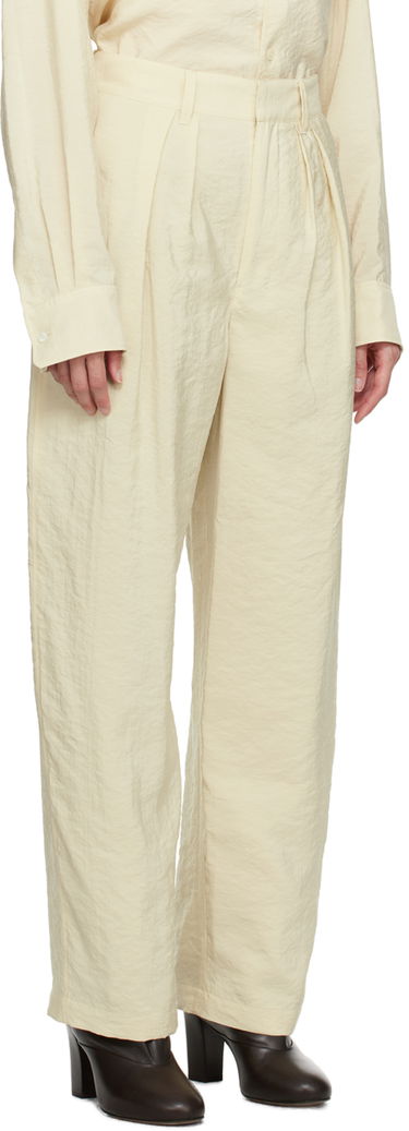 Панталони LEMAIRE Lemaire Soft Pleated Trousers Бежово | PA1062 LF208, 1