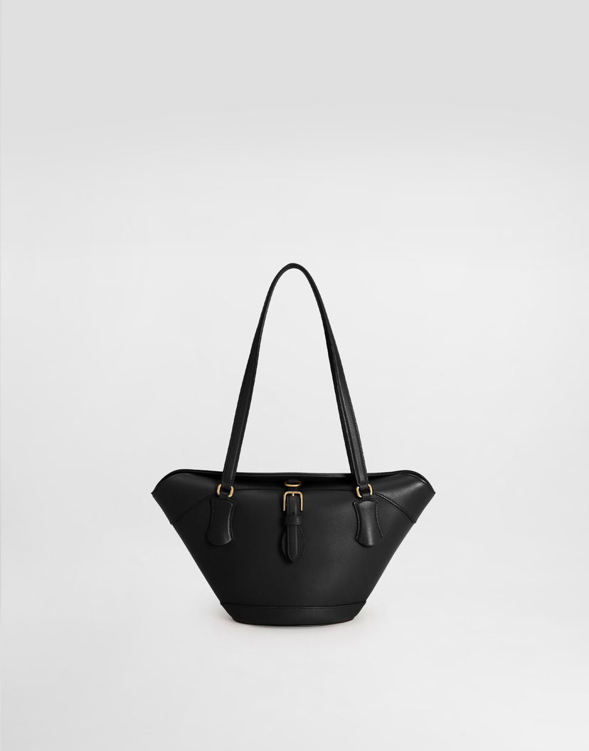 Голяма пазарска чанта Dolce & Gabbana Dolce & Gabbana Capri Crow's Nest Leather Tote Bag Черно | BB7815AK27480999