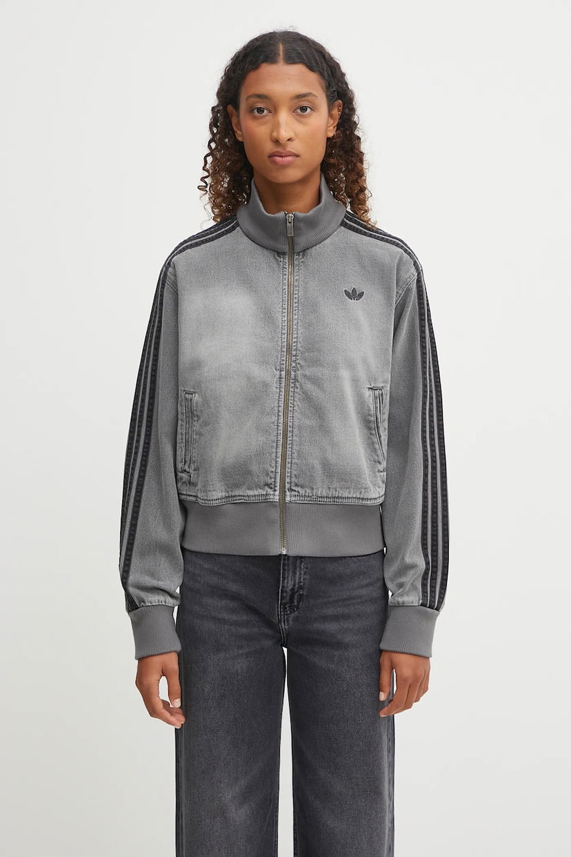 Яке бомбър adidas Originals adidas Originals Denim Tt Bomber Jacket Сиво | JY2564