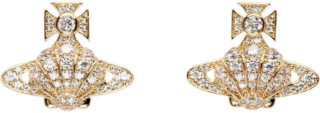 Vivienne Westwood Natalina Shell Orb Earrings