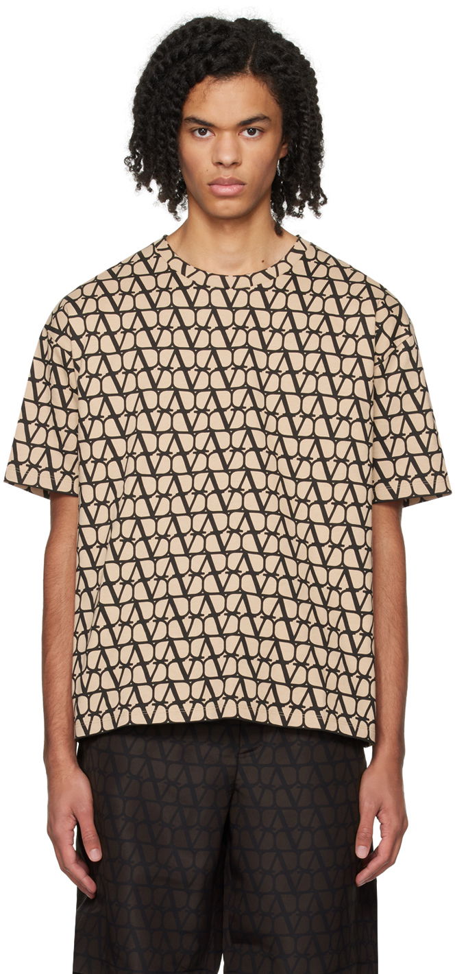 Тениска Valentino Appliqué Long Sleeve T-Shirt Бежово | 4V3MG15L9UK, 0