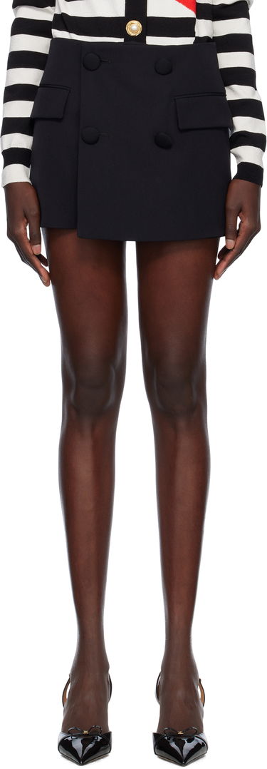 Пола Balmain Balmain Buttoned Four Pocket Skort Черно | EF0PA430WC09, 0