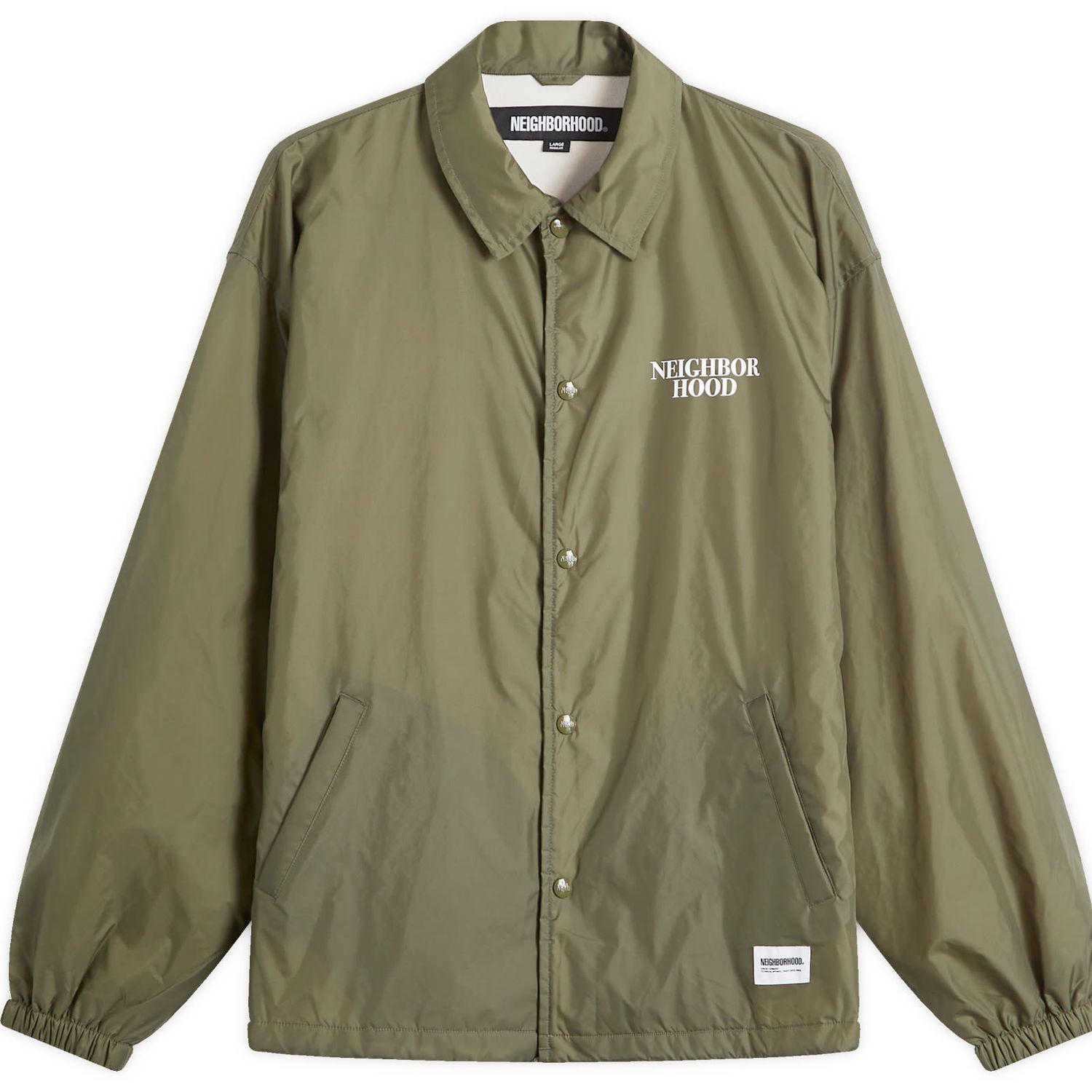 Ветровка Neighborhood Windbreaker Jacket Olive Drab Зелено | 242TSNH-JKM01-OLV, 0