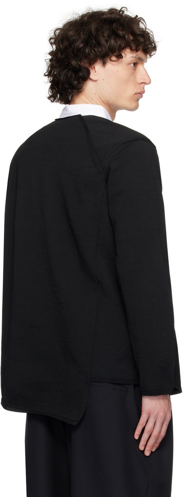 Пуловер Comme des Garçons Comme des Garçons Homme Plus Asymmetrical Sweatshirt Черно | PO-N007-S25, 2