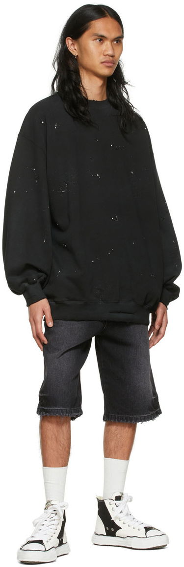 Суитчър We11done We11done Paint Splatter Sweatshirt Черно | WD-TS1-22-620-U-BK, 3