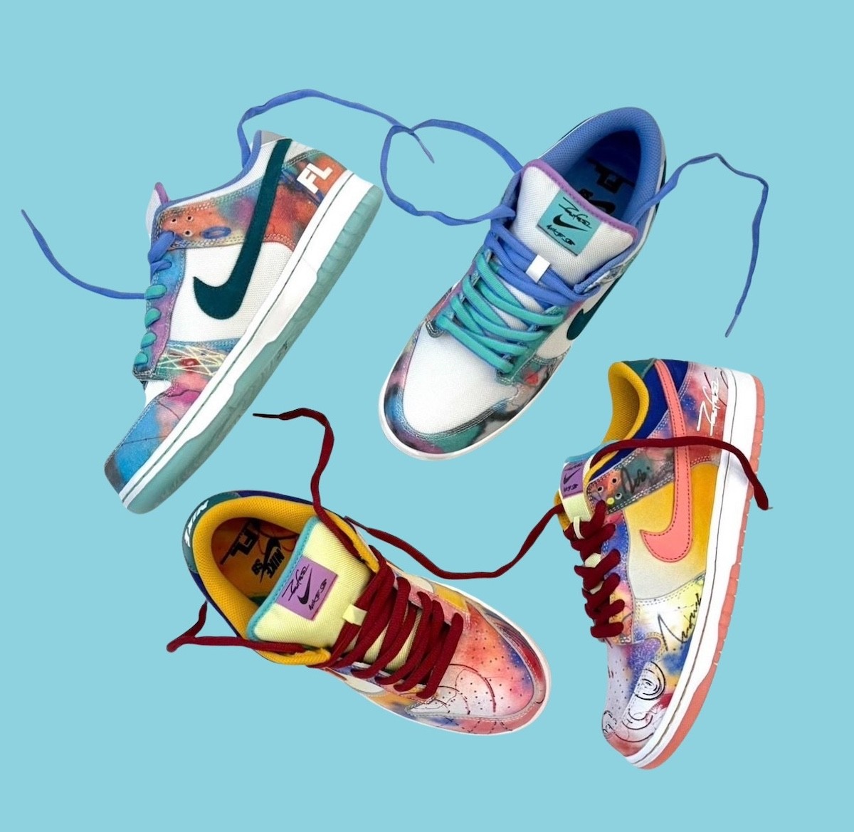 Futura x Nike SB Dunk Low Най-новият комплект от сътрудничеството ще бъде пуснат през май